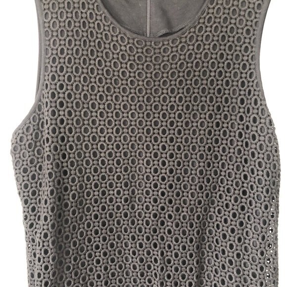 Talbots XL Womens Black Lace Overlay Tank Top - Picture 2 of 8